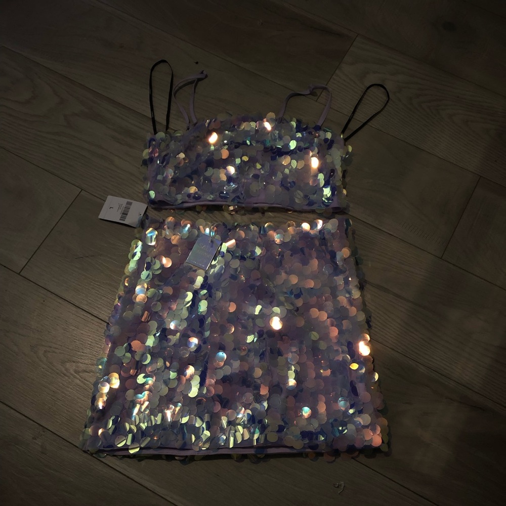 Two piece skirt and half top